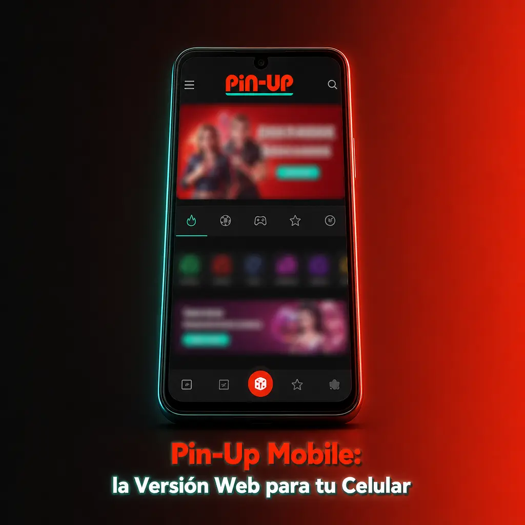 Versión móvil de Pin-Up accesible desde el navegador del celular